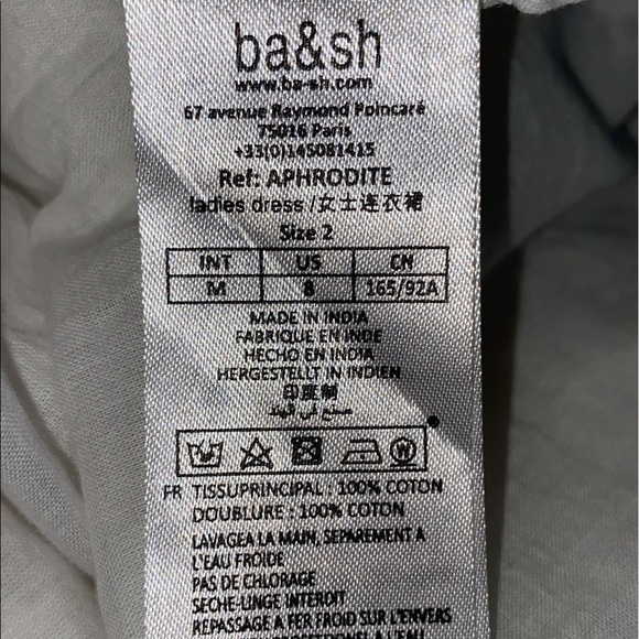 BA&SH Woman Aphrodite Broderie Anglaise Cotton Mini Dress Ecru - Picture 8 of 13